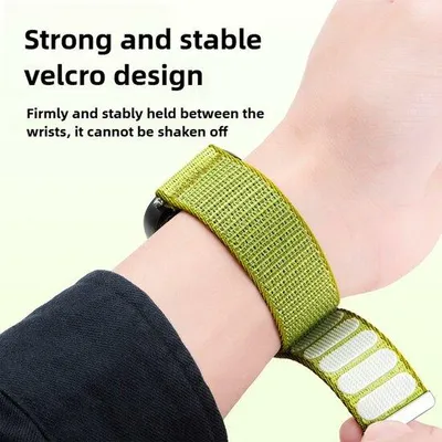 Produktbild von By Qubix Nylon Sport Loop Armband - Dunkelblau - passend für Garmin Fenix 7 / 6 / 5