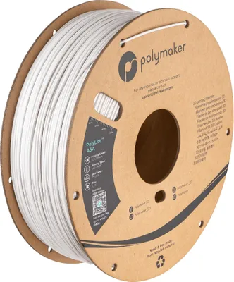 Produktbild von Polymaker PolyLite ASA Weiß - 1.75mm - 1kg