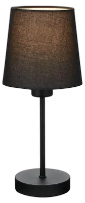 Image de Lampe de table noire, 1 douille E14, dimensions 100 x 314 mm