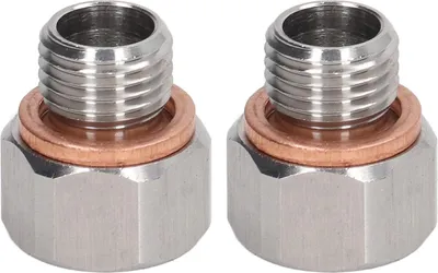 Image de Adaptateur métrique 1/8in NPT femelle à M12X1.25 mâle Alliage d'aluminium pour automobile