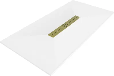 Immagine prodotto di Mexen Toro piatto doccia rettangolare SMC 170 x 90 cm, bianco, griglia dorata - 43109017-G