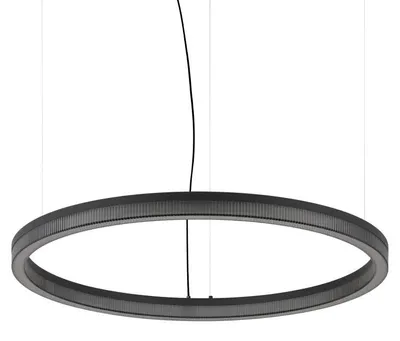 Image de Suspension Ideal Lux LED 3000K noire IP20 CROWN 365015