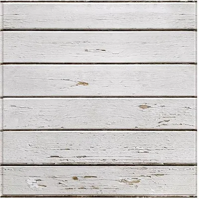 Produktbild von 3D Wandpaneel Selbstklebend Holzoptik 30x30cm Weiß PVC Innenwanddekor