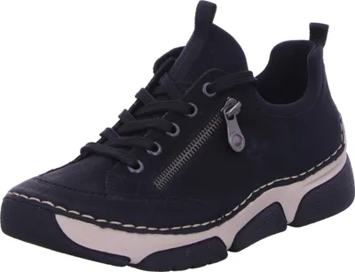 Produktbild von Rieker Damen Halbschuhe Sneaker Schnürer schwarz 40