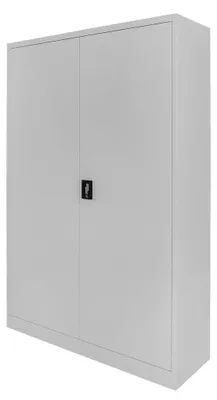 Zdjęcie produktu dla Szafa biurowa metalowa na akta i dokumenty FURVERO W-102 S/S szara 120x40x185 cm skręcana