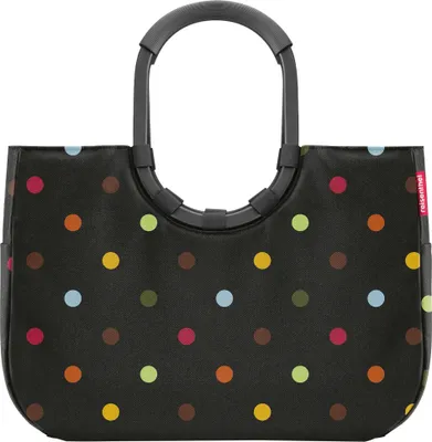 Produktbild von reisenthel loopshopper L Frame, Einkaufstasche, Einkaufskorb, Tragetasche, Tasche, Dots, 25 L, OR7056