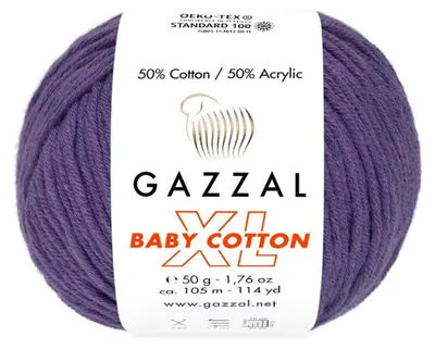 Produktbild von Wolle Gazzal Baby Baumwolle XL 3440 ametyst - Stricken & Häkeln