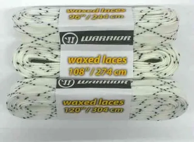 Produktbild von Warrior Schnürsenkel weiß - gewachst, Farbe:weiss, Länge:120 = 305 cm