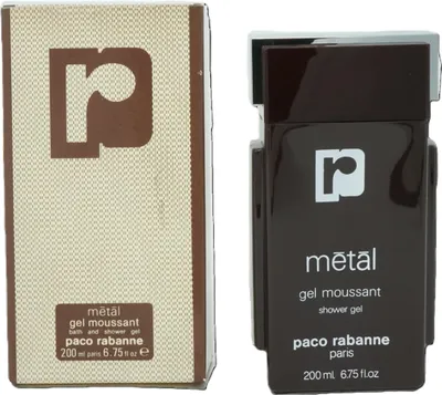 Produktbild von Paco Rabanne Metal Bade und Duschgel 200 ml