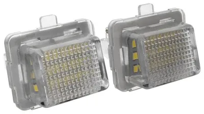 Für Mercedes W204 S204 C218 W212 W221 C216 2x LED Kennzeichenbeleuchtung SMD in der Farbe von GOLDCAR