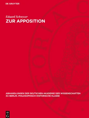 Produktbild von Zur Apposition