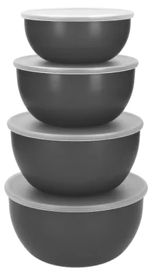 Produktbild von KitchenAid 4er-Set Schüsseln mit Deckel für die Zubereitung von Mahlzeiten - Hol