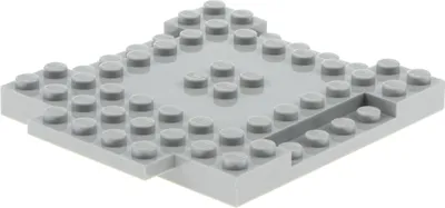 Produktbild von 1x Lego Bau Platte modifiziert 8x8 hell grau Steine 43178 10745 6055165 15624