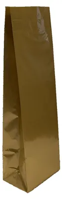 Produktbild von 100x Blockbodenbeutel Gold 80 + 50mm x 250mm 3-lagig