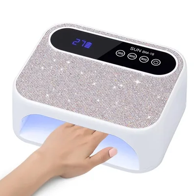 Produktbild von Nagellampe,UV-Gel-Nagellicht, UV-Beleuchtung Nageltrockner,3 Timern, Intelligenter Sensor, LCD-Display, 42 Lampenperlen