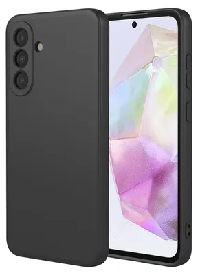Productafbeelding van MobyDefend Hoesje - Geschikt voor Samsung Galaxy A36 / Samsung Galaxy A37 - Matte Siliconen Backcover - Zwart