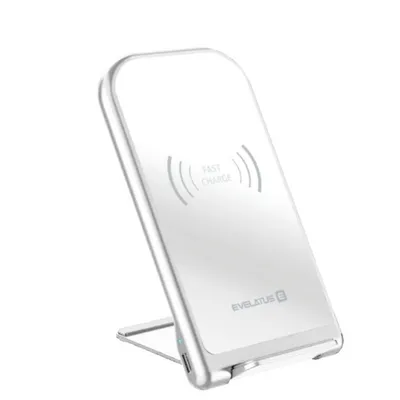 Image de Chargeur sans fil Evelatus EWD01, 15 W, charge rapide, blanc