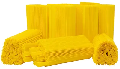 Produktbild von Plissee-Manschetten, Farbe:gelb, Größe:125 mm
