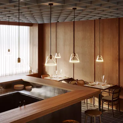 Immagine prodotto di Creative-Cables Lampada a sospensione con lampadina Ghost a cono trasparente