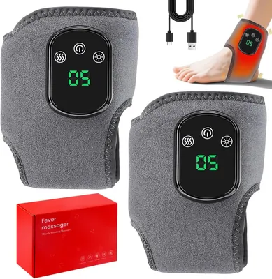 Produktbild von 2 Stück 3-In-1 Fussmassagegerät, Fußmassagegerät, Foot Massager, Fußmassage, Tragbares Kabellose Fußmassagegerät 3 Modi und 5 Wärmestufen für Knöchel,Ferse,Sohle,Fußgewölbe, Ideal Geschenk für Eltern