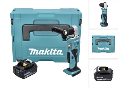 Zdjęcie produktu dla Makita DDA 351 G1J Akumulatorowa wiertarko-wkrętarka kątowa 18 V 13,5 Nm + 1x akumulator 6,0 Ah + Makpac - bez ładowarki