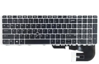 Produktbild von Tradebit - Klávesnice pro HP | English US QWERTY INT | Plná kompatibilita | Vysoce kvalitní materiály | Modely: Zbook 15U G3 755 G3 850 G3 850 G4