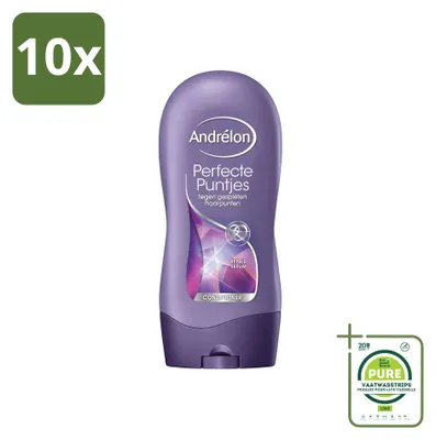 Immagine prodotto di 10 flaconi di Balsamo Andrélon Perfecte Puntjes - per capelli con punte doppie - 300 ml - confezione grande - 10 pezzi