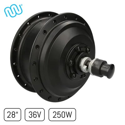 Obrázok produktu pre windmeile | predné koleso s nábojovým motorom, čierne, 28", 36V/250W, e-bike, elektrobicykel, pedelec