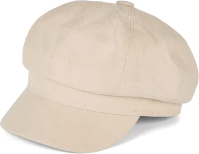Produktbild von styleBREAKER Damen Ballonmütze aus weichem Stoff, Schirmmütze Vintage Style, Bakerboy Schiebermütze, Newsboy Cap 04023086