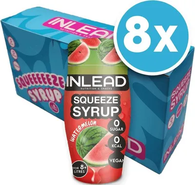 Produktbild von Inlead Squeeze Syrup (8x65ml) Watermelon - Funktionelle Lebensmittel - Geschmacksstoffe/Süßstoffe