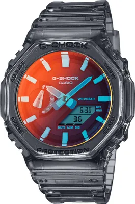 Produktbild von Casio Uhr Modell Oak - Beach Time Laps Serie - Transparent Strap GA-2100TLS-8AER