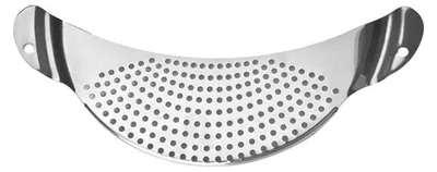 Edelstahl-Pastazeef 33 cm, platzsparendes Abtropfsieb für Gemüse