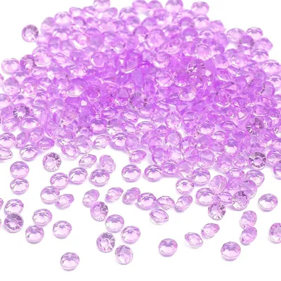 Acryl-Diamantkristalle 4 mm, 2000 Stück, violett, Streudeko