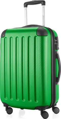 Produktbild von HAUPTSTADTKOFFER - Spree - Handgepäck mit Erweiterung, Koffer auf Rollen, Trolley Flugzeug Hartschalenkoffer Hand Luggage TSA, 55 cm, Cabin Bag max 42 Liter,Grün