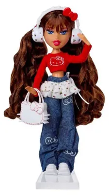 Zdjęcie produktu dla Bratz x Hello Kitty Fashion Doll– Yasmin, Lalka modowa, Damski, 6 lat(a), Chłopak, dziewczyna, Wielobarwny