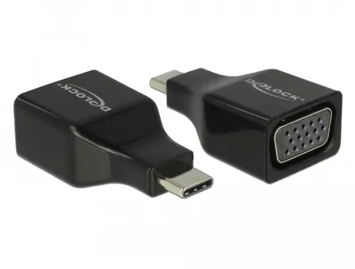 Productafbeelding van DELOCK - Externe video-adapter - USB-C - VGA - Zwart