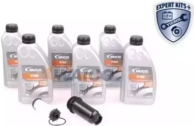 Produktbild von VAICO Ölwechselkit für Automatikgetriebe Satz für Doppelkupplungs 6 Gang 6 Gang 6L für FORD FOCUS III Turnier DCT470 DW6 MPS6 POWERSHIFT DCT450