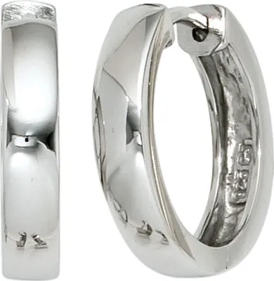 Produktbild von JOBO Creolen 925 Sterling Silber rhodiniert Ohrringe