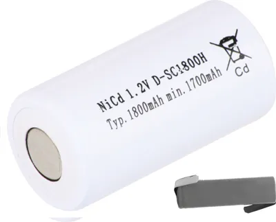 Produktbild von Mexcel Akku Sub-C 1,2V / 1800mAh NS1800SCH Hochtemperatur Lötfahne Z