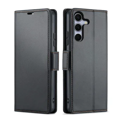 Produktbild von CLM-Tech Handyhülle kompatibel mit Samsung Galaxy A57 5G Hülle - Tasche aus Premium Kunstleder - Klapphülle mit Ständer und Kartenfächern - Schutzhülle Wallet Case Cover schwarz