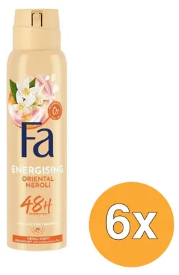Productafbeelding van 6x Fa Deospray – Oriental Moments, 150 ml