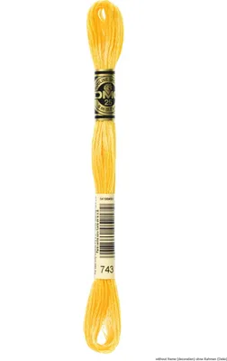 Produktbild von DMC Stickgarn Mouline Special 117MC -743, 6-fädig, 8m