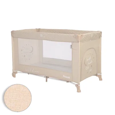 Obrázek produktu pro Lorelli Cestovní postýlka Noemi 1 vrstva, FOG BEIGE STAR