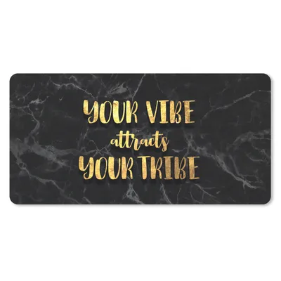 Produktbild von MuchoWow® Mauspad Mousepad Zitate - Sprichwörter - Gold - Marmor 60x30 cm - Mousepads - Maus Mat - Pad - Mausunterlage - Nachhaltig