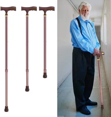 Image de Famanu Gehstock – Réglable en hauteur et ergonomique – pour les seniors et les jeunes – Durable