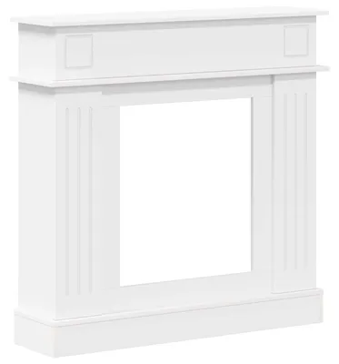 Produktbild von vidaXL Kaminumrandung Weiß 102 x 26 x 100 cm Holzwerkstoff