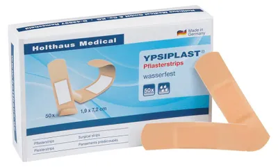 Produktbild von YPSIPLAST®  Pflasterstrip, 2,5 x 7,2 cm, 50 Stück  wasserabweisend | Packung (50 Stück) - B00KTDQLAQ