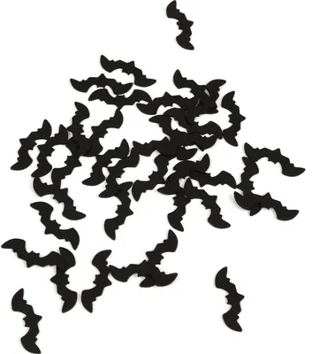 Produktbild von Oblique Unique Fledermaus Konfetti Set Schwarz Gold für Halloween Tischdeko Streudeko Grusel Horror Party Fasching Motto Party