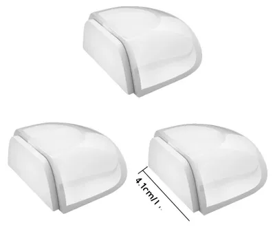 Imagen del producto de Topes para puertas, resistentes al ruido, diseño autoadhesivo, paquete de 3 unidades