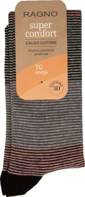 Immagine prodotto di Calza uomo RAGNO lunga sottoginocchio un paio di calze super confort caldo cotone articolo U862CS/U858CS/U846CS/U865CS, 3-43/46, Cotone 75%,Poliestere 23%,Spandex 2%